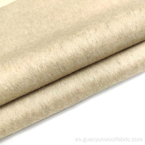 Poliéster de lana de tela de lana de doble cara mezclada